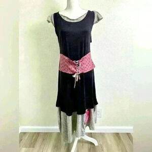 Ian Mosh Lace Up Corset Waist Prairie Dress Size 5 or US Size 6